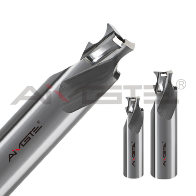 3 Flutes Tungsten Carbide Tools 50mm - 300mm Alat Pemotong Bentuk Dengan Radius Sudut