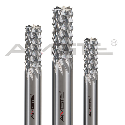 Tungsten CNC Router Bits H6 Jagung Teeth End Mill Disesuaikan untuk Kayu