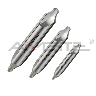60° Carbide Center Drill Bit Double Head Drill Bit Untuk Baja yang Dikeraskan