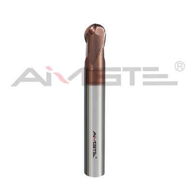0.2μm Karbid Endmühle 2 Flötenkugel Endmühle HRC60 für gehärteten Schimmel