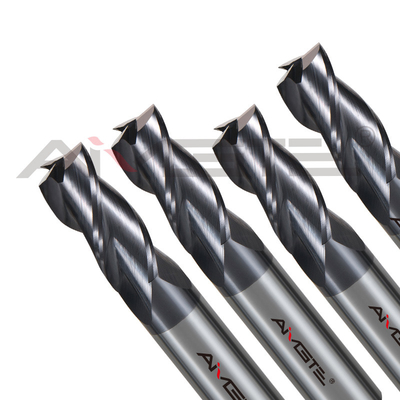 3 Flöten Karbid Endmühle 0,4 μm CNC-Fräsen Schneidwerkzeuge SC45