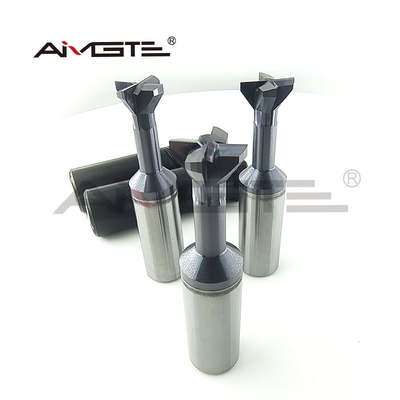 20mm Custom End Mill 4 Flute Carbide Dovetail End Mill 0.6μm / 0.8μm With Corner Radius