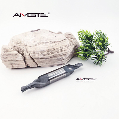 Aerospace Grade Center Drill Bit AlTiN Carbide Center Drill 60 Degree Untuk Mesin Titanium Inconel