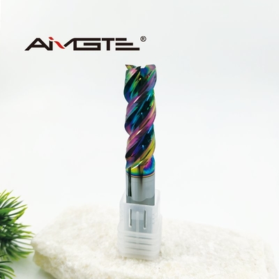 U Groove Aluminum End Mill h6 45 Degree Helix End Mills 12mm Ultra Long Life