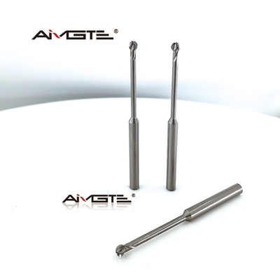 Carbide Ball Nose Lollipop End Mill for Aluminum 3 Flute High Speed CNC Milling Cutter Tungsten Steel Long Neck Design for 3D Contouring