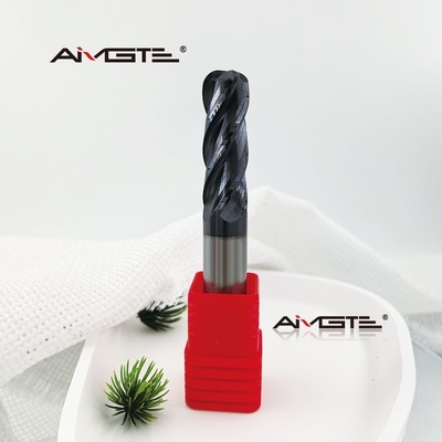 12R3 4 Flute Carbide Corner Rounding End Mill For Stainless Steel High Temp Alloys CNC Milling Cutter