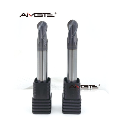 10mm 2 Flute Solid Carbide Ball Nose Endmill HRC60 Hardened Steel Milling Cutter TiAlN Coated CNC Contouring Tool Precision Radius Cutting