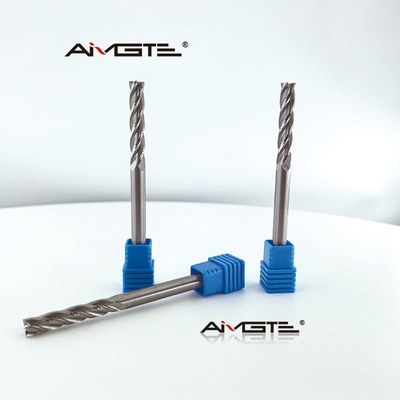150mm Full Length 4 Flute Carbide End Mill for Soft Metals Die Cast Aluminum Copper Brass