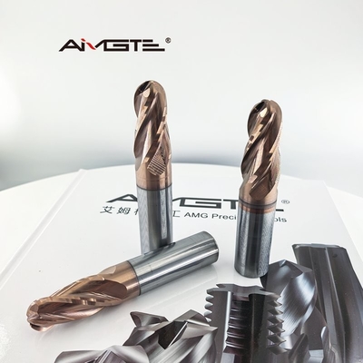 Premium 20mm 4 Flute Carbide Ball Nose End Mill  Extra Long Life for Steel Titanium Hard Metals